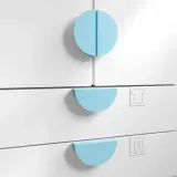 IKEA BEGRIPA (ИКЕА БЕГРИПА) — Ручка, светло-голубая/полукруглая, 130 мм — фото 2