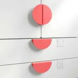 IKEA BEGRIPA (ИКЕА БЕГРИПА) — Ручка, ярко-красная/полукруглая, 130 мм — фото 2