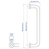 IKEA BAGGANÄS (ИКЕА БАГГАНЭС) — Ручка, бежевый, 143 мм — фото 3