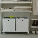 IKEA INVALLNING (ИКЕА ИНВАЛЛНИНГ) — Тележка для коробок белая, 68x39 см — фото 4