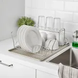 IKEA VÄLVÅRDAD (ИКЕА ВЭЛВОРДАД) — Подставка для сушки посуды, нержавеющая сталь, 12x32 см — фото 3