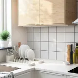 IKEA STÄMLING (ИКЕА СТЭМЛИНГ) — Подставка для сушки посуды, кремовая, 48 см — фото 2