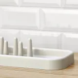 IKEA STÄMLING (ИКЕА СТЭМЛИНГ) — Подставка для сушки посуды, кремовая, 48 см — фото 3