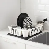 IKEA NYSKÖLJD (ИКЕА НУСКОЛЙД) — Сушильный коврик, темно-серый, 44x36 см — фото 4