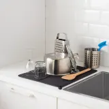 IKEA NYSKÖLJD (ИКЕА НУСКОЛЙД) — Сушильный коврик, темно-серый, 44x36 см — фото 7