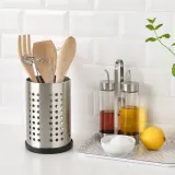 IKEA EKIPERA (ИКЕА ЕКИПЕРА) — Подставка для столовых приборов, черная — фото 3