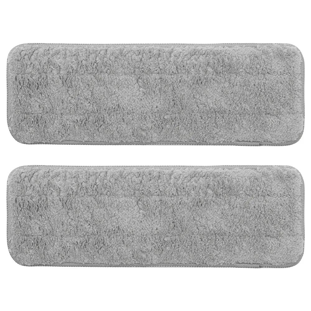IKEA PEPPRIG (ИКЕА ПЕППРИГ) — Чехол из микрофибры для плоской швабры, серый, 10x29 см