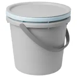 IKEA PEPPRIG (ИКЕА ПЕППРИГ) — Ведро с крышкой, состоящее из 3 частей, серое/синее — фото 1