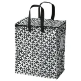 IKEA KNALLA (ИКЕА КНАЛЛА) — Сумка, черная/белая, 40x25x47 см/47 л — фото 1