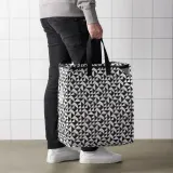 IKEA KNALLA (ИКЕА КНАЛЛА) — Сумка, черная/белая, 40x25x47 см/47 л — фото 5