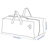 IKEA FRAKTA (ИКЕА ФРАКТА) — Сумка для коляски, синяя, 73x35x30 см 76 л — фото 8