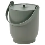 IKEA FARMARKVAST (ИКЕА ФАРМАРКВАСТ) — Контейнер с крышкой для органических отходов, серо-зеленый, 4 л — фото 1