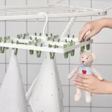 IKEA SLIBB (ИКЕА СЛИББ) — Подвесная сушилка 24 прищепки, зеленый — фото 4