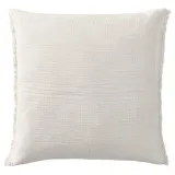 IKEA VALLKRASSING (ИКЕА ВАЛЛКРАССИНГ) — Наволочка, кремовая, 50x50 см — фото 1
