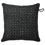 IKEA TOFTÖ (ИКЕА ТОФТО) — Наволочка, черная, для улицы/дома, 50x50 см — фото 1