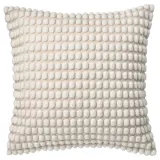 IKEA SVARTPOPPEL (ИКЕА СВАРТПОППЕЛ) — Наволочка, кремовая, 50x50 см — фото 1
