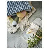 IKEA SVARTPOPPEL (ИКЕА СВАРТПОППЕЛ) — Наволочка, бледно-голубая, 50x50 см — фото 4