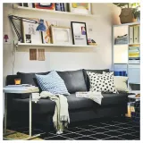 IKEA SVARTPOPPEL (ИКЕА СВАРТПОППЕЛ) — Наволочка, бледно-голубая, 50x50 см — фото 5