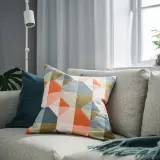 IKEA SVARTHÖ (ИКЕА СВАРТО) — Наволочка, оранжевый/мультиколор, 50x50 см — фото 4