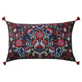IKEA SKOGSKORN (ИКЕА СКОГСКОРН) — Подушка, темно-серый/многоцветный, 40x65 см — фото 1
