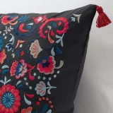 IKEA SKOGSKORN (ИКЕА СКОГСКОРН) — Подушка, темно-серый/многоцветный, 40x65 см — фото 3