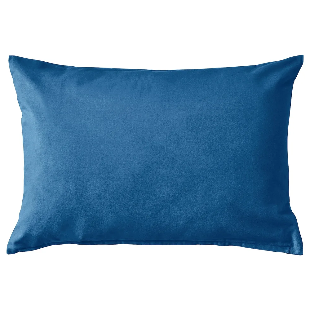 IKEA SANELA (ИКЕА САНЕЛА) — Наволочка, голубая, 40x58 см
