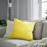 IKEA SANELA (ИКЕА САНЕЛА) — Наволочка, светло-желтая, 50x50 см — фото 2
