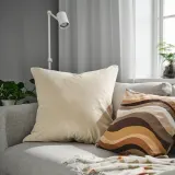 IKEA SANELA (ИКЕА САНЕЛА) — Наволочка, светло-бежевый, 65x65 см — фото 2