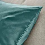 IKEA SANELA (ИКЕА САНЕЛА) — Наволочка, темно-серо-бирюзовая, 65x65 см — фото 4