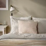 IKEA MOROTSMOTT (ИКЕА МОРОТСМОТТ) — Наволочка, белый/светло-розовый, 50x50 см — фото 3