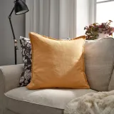 IKEA LAGERPOPPEL (ИКЕА ЛАГЕРПОППЕЛ) — Наволочка, желто-бежевая, 50x50 см — фото 2