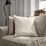 IKEA LAGERPOPPEL (ИКЕА ЛАГЕРПОППЕЛ) — Наволочка, кремовая, 50x50 см — фото 2