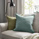 IKEA LAGERPOPPEL (ИКЕА ЛАГЕРПОППЕЛ) — Наволочка, светло-сине-серая, 50x50 см — фото 2