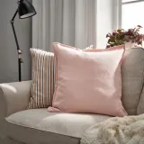 IKEA LAGERPOPPEL (ИКЕА ЛАГЕРПОППЕЛ) — Наволочка, светло-розовая, 50x50 см — фото 2