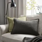 IKEA LAGERPOPPEL (ИКЕА ЛАГЕРПОППЕЛ) — Наволочка, антрацит, 40x58 см — фото 2