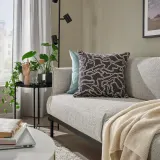 IKEA GULDFLY (ИКЕА ГУЛДФЛЙ) — Наволочка, антрацит/кремовый, 50x50 см — фото 4