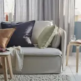 IKEA DYTÅG (ИКЕА ДУТОГ) — Наволочка, серо-зеленая, 50x50 см — фото 2