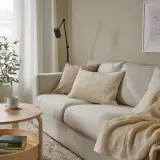 IKEA ÅSVEIG (ИКЕА ОСВЕИГ) — Наволочка, светло-бежевая, 40x58 см — фото 4
