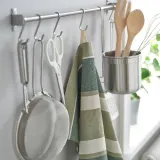 IKEA SANDVIVA (ИКЕА САНДВИВА) — Ткань, зеленый/белый, 45x60 см — фото 3