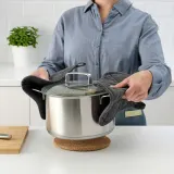 IKEA RINNIG (ИКЕА РИННИГ) — Подстилка, серая, 21x21 см — фото 2