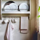 IKEA HILDEGUN (ИКЕА ХИЛДЕГУН) — Ткань, красный, 45x60 см — фото 3