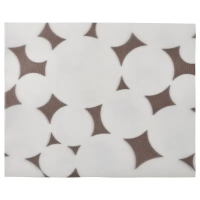 IKEA VÅRKLYNNE (ИКЕА ВОРКЛУННЕ) — Коврик, черный/белый дизайн, 36x29 см