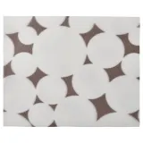 IKEA VÅRKLYNNE (ИКЕА ВОРКЛУННЕ) — Коврик, черный/белый дизайн, 36x29 см — фото 1