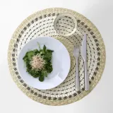 IKEA PENNFISK (ИКЕА ПЕННФИСК) — Коврик, натуральный/сиреневый, ручная работа, 37 см — фото 4