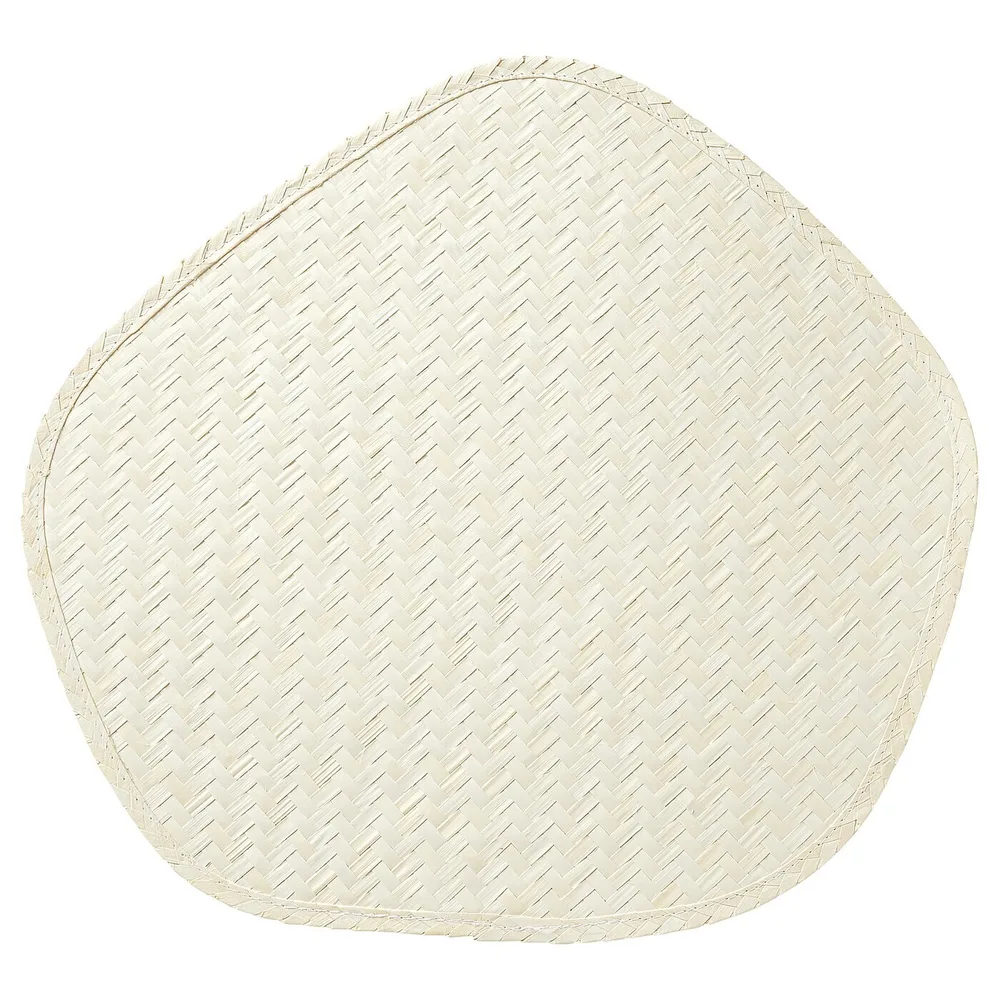 IKEA PADDFISK (ИКЕА ПАДДФИСК) — Подставка, пальмовый лист ручной работы, 37x35 см