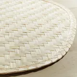 IKEA PADDFISK (ИКЕА ПАДДФИСК) — Подставка, пальмовый лист ручной работы, 37x35 см — фото 2