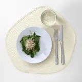 IKEA PADDFISK (ИКЕА ПАДДФИСК) — Подставка, пальмовый лист ручной работы, 37x35 см — фото 3