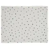 IKEA NISSÖGA (ИКЕА НИССОГА) — Коврик, белый/синий, 45x35 см — фото 1