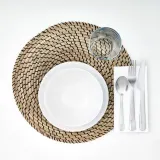 IKEA LÄTTAD (ИКЕА ЛЭТТАД) — Коврик, морская трава/черный, 37 см — фото 2