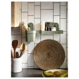 IKEA LÄTTAD (ИКЕА ЛЭТТАД) — Коврик, морская трава/черный, 37 см — фото 4